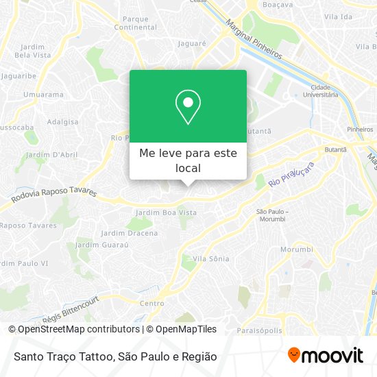 Santo Traço Tattoo mapa