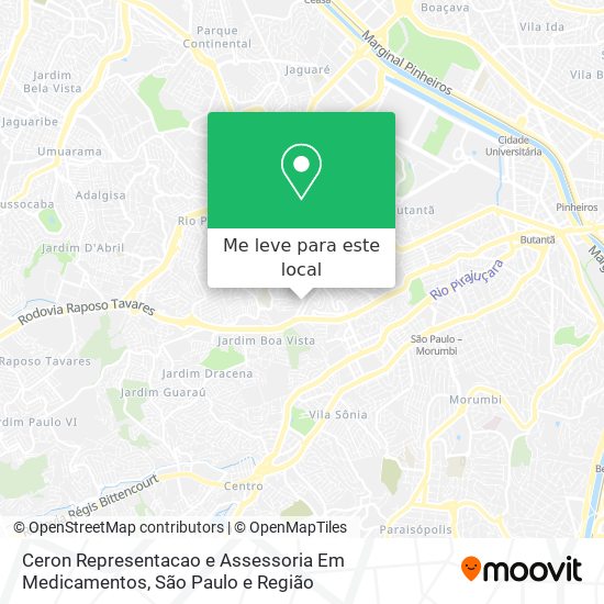 Ceron Representacao e Assessoria Em Medicamentos mapa