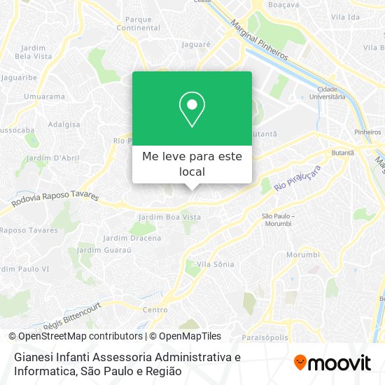 Gianesi Infanti Assessoria Administrativa e Informatica mapa