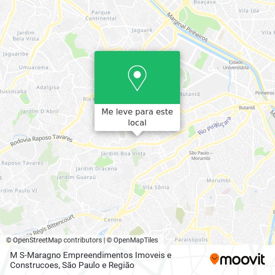 M S-Maragno Empreendimentos Imoveis e Construcoes mapa