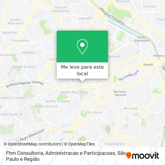 Fhm Consultoria, Administracao e Participacoes mapa