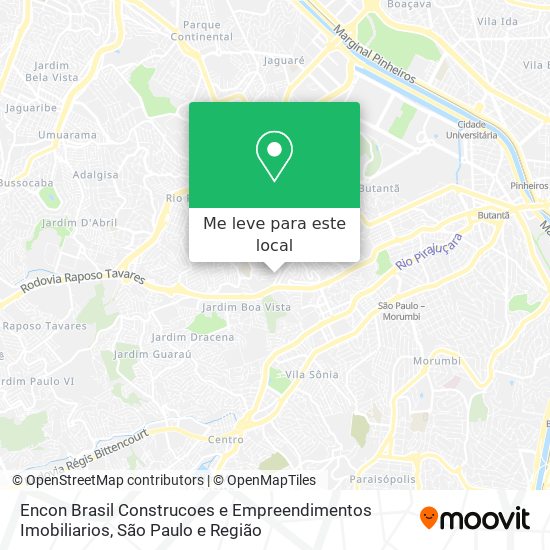 Encon Brasil Construcoes e Empreendimentos Imobiliarios mapa