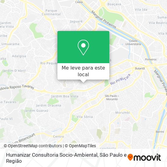 Humanizar Consultoria Socio-Ambiental mapa