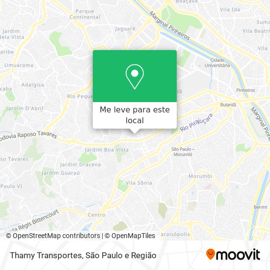 Thamy Transportes mapa