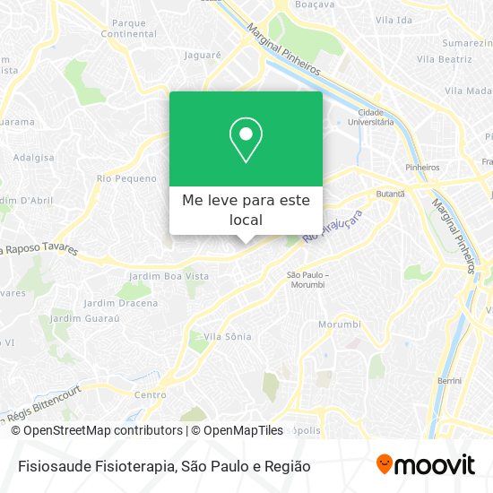 Fisiosaude Fisioterapia mapa