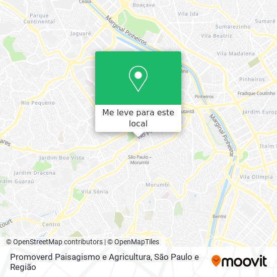 Promoverd Paisagismo e Agricultura mapa