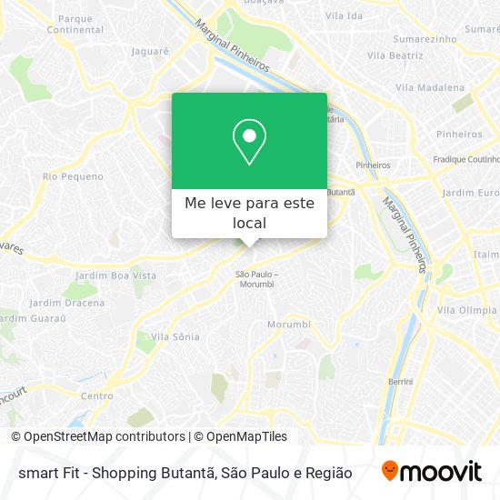 smart Fit - Shopping Butantã mapa
