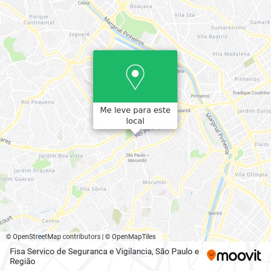 Fisa Servico de Seguranca e Vigilancia mapa