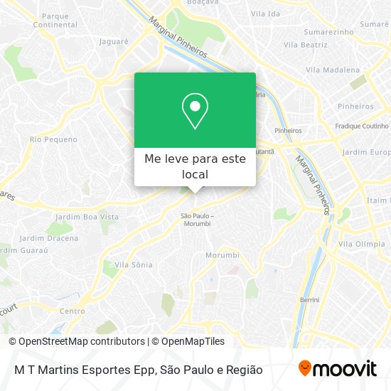 M T Martins Esportes Epp mapa