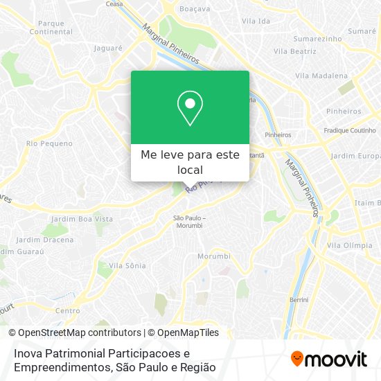 Inova Patrimonial Participacoes e Empreendimentos mapa