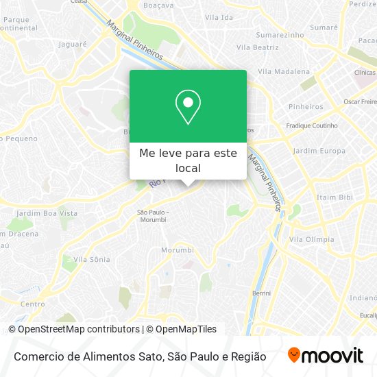 Comercio de Alimentos Sato mapa