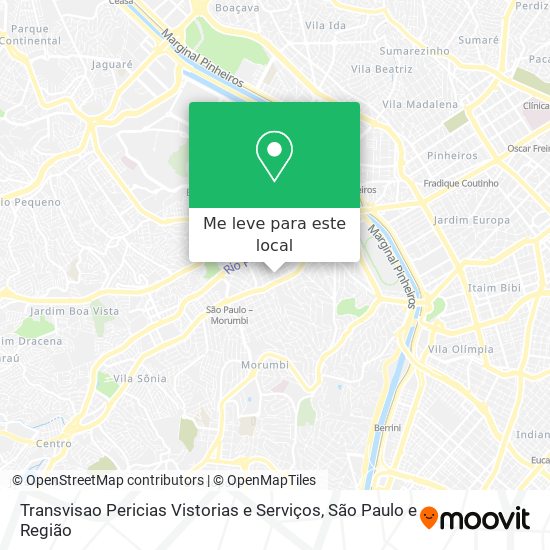 Transvisao Pericias Vistorias e Serviços mapa