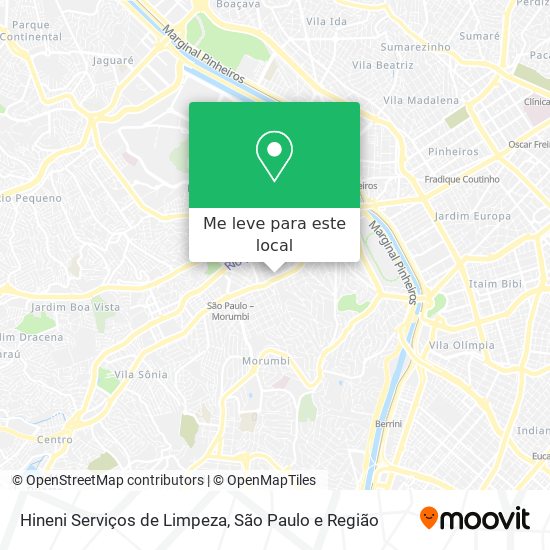 Hineni Serviços de Limpeza mapa