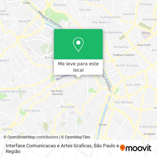 Interface Comunicacao e Artes Graficas mapa