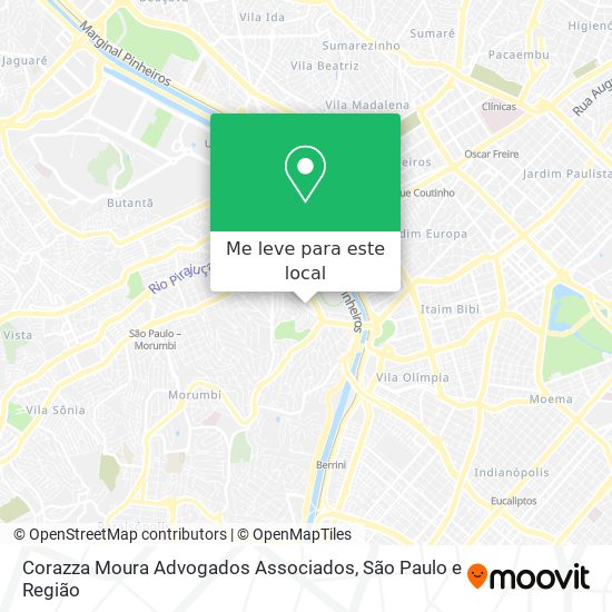 Corazza Moura Advogados Associados mapa
