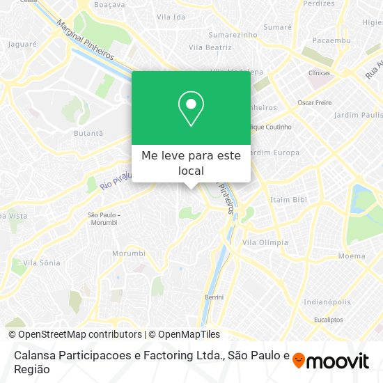 Calansa Participacoes e Factoring Ltda. mapa