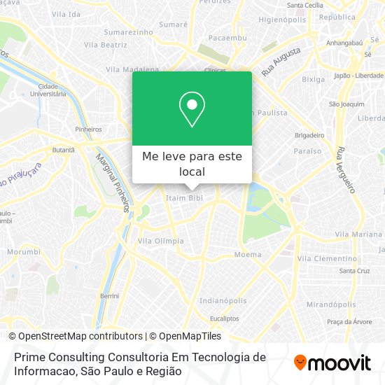 Prime Consulting Consultoria Em Tecnologia de Informacao mapa