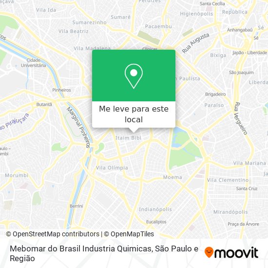 Mebomar do Brasil Industria Quimicas mapa