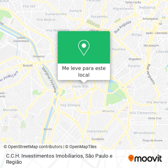 C.C.H. Investimentos Imobiliarios mapa