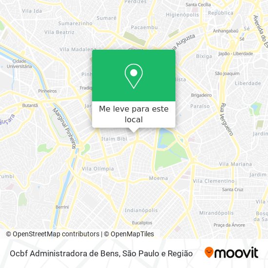 Ocbf Administradora de Bens mapa