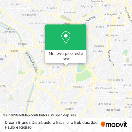 Dream Brands Distribuidora Brasileira Bebidas mapa