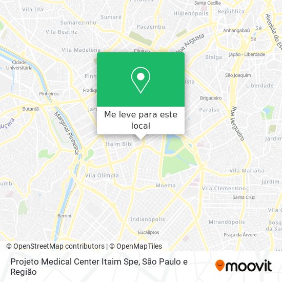 Projeto Medical Center Itaim Spe mapa