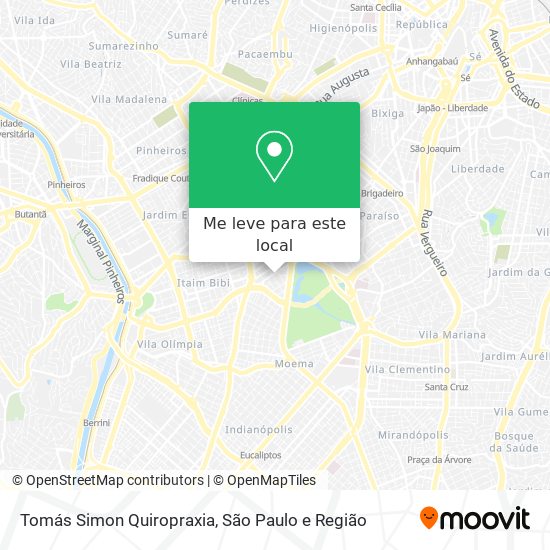 Tomás Simon Quiropraxia mapa