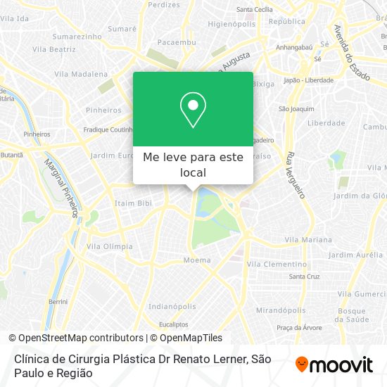 Clínica de Cirurgia Plástica Dr Renato Lerner mapa