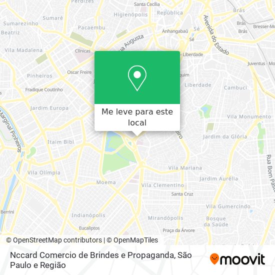 Nccard Comercio de Brindes e Propaganda mapa