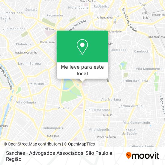Sanches - Advogados Associados mapa