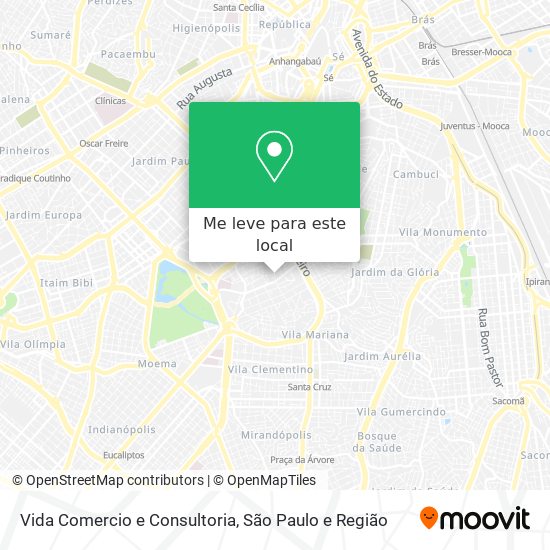 Vida Comercio e Consultoria mapa