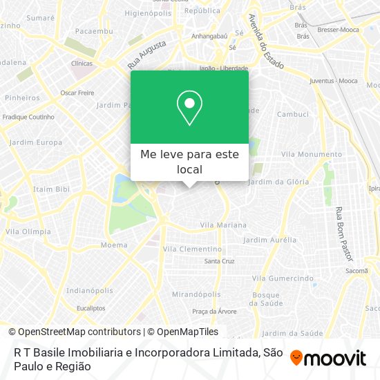 R T Basile Imobiliaria e Incorporadora Limitada mapa