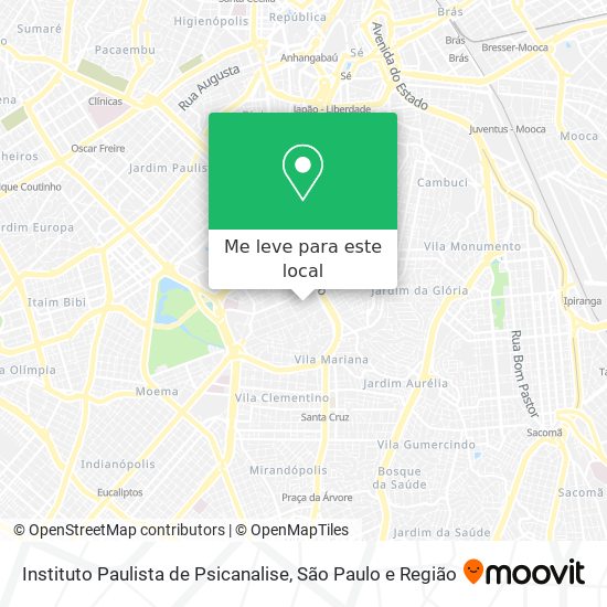 Instituto Paulista de Psicanalise mapa