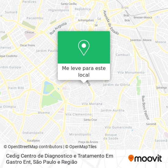 Cedig Centro de Diagnostico e Tratamento Em Gastro Ent mapa