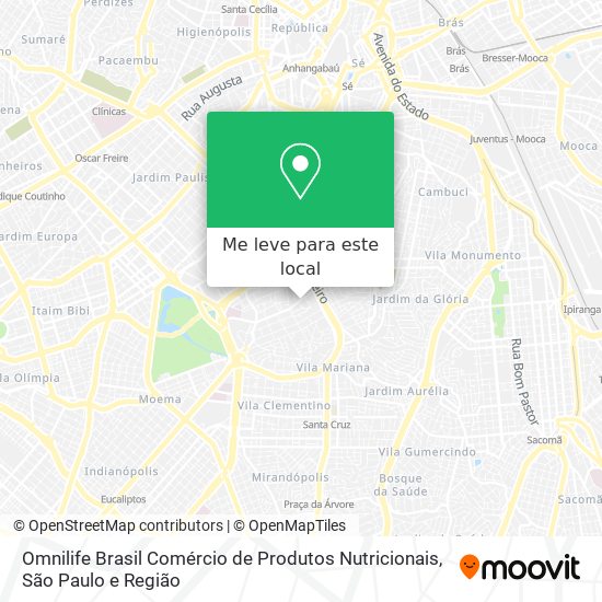 Omnilife Brasil Comércio de Produtos Nutricionais mapa
