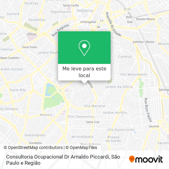 Consultoria Ocupacional Dr Arnaldo Piccardi mapa