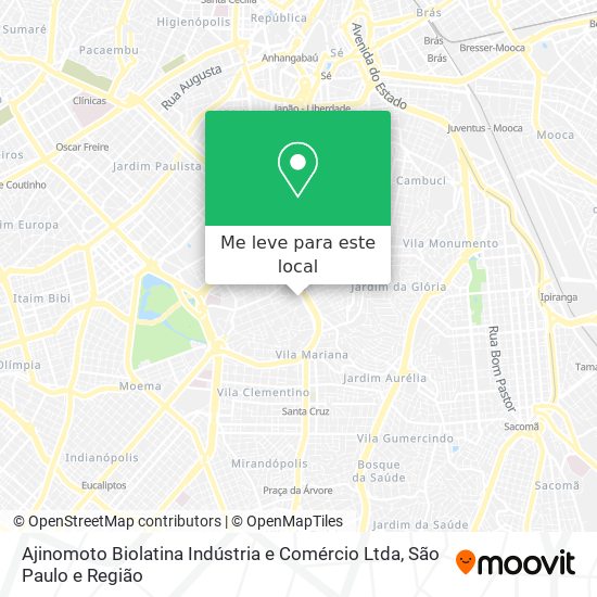 Ajinomoto Biolatina Indústria e Comércio Ltda mapa