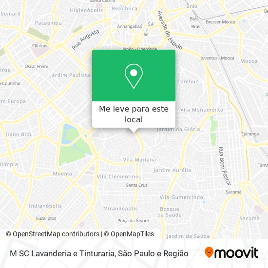 M SC Lavanderia e Tinturaria mapa