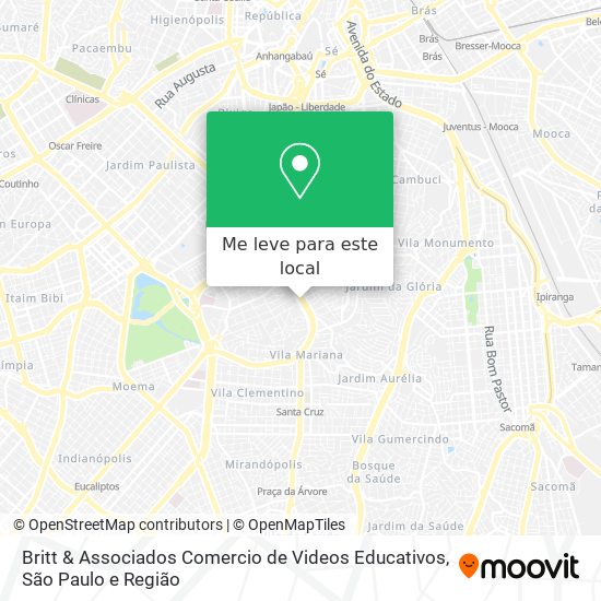 Britt & Associados Comercio de Videos Educativos mapa