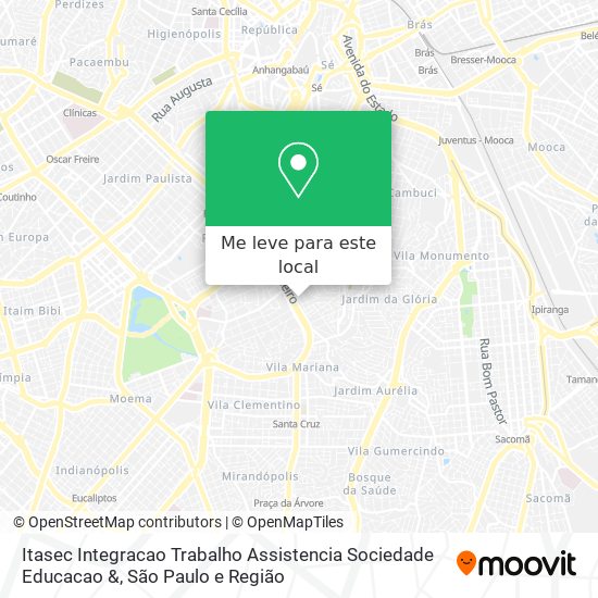 Itasec Integracao Trabalho Assistencia Sociedade Educacao & mapa
