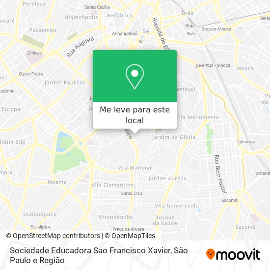 Sociedade Educadora Sao Francisco Xavier mapa