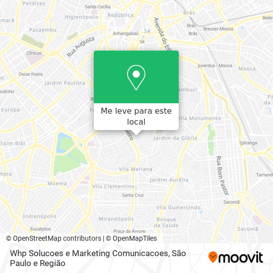 Whp Solucoes e Marketing Comunicacoes mapa