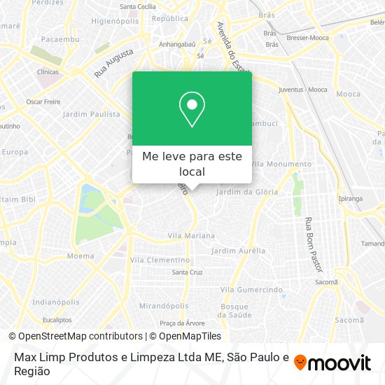 Max Limp Produtos e Limpeza Ltda ME mapa