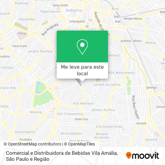 Comercial e Distribuidora de Bebidas Vila Amália mapa