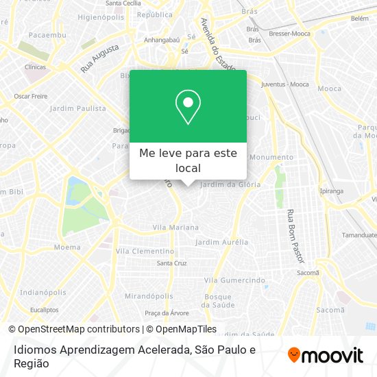 Idiomos Aprendizagem Acelerada mapa