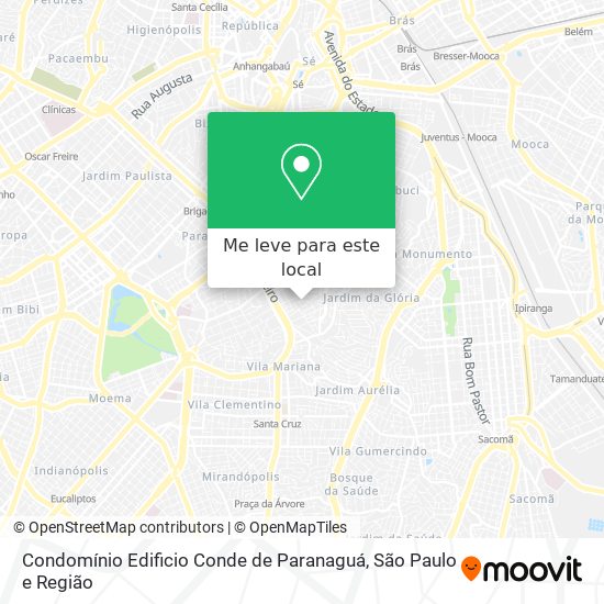 Condomínio Edificio Conde de Paranaguá mapa