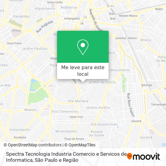 Spectra Tecnologia Industria Comercio e Servicos de Informatica mapa