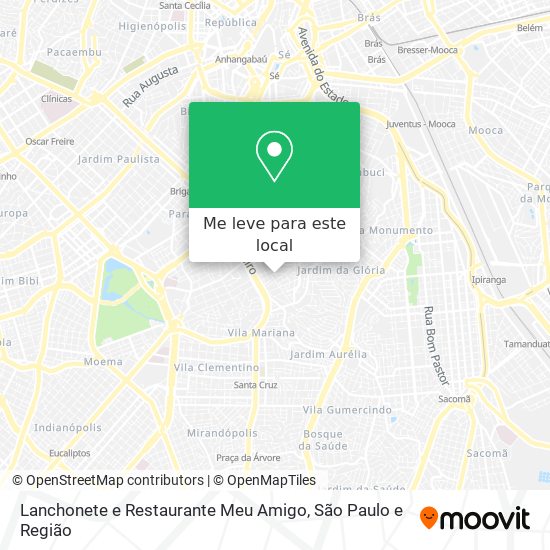 Lanchonete e Restaurante Meu Amigo mapa