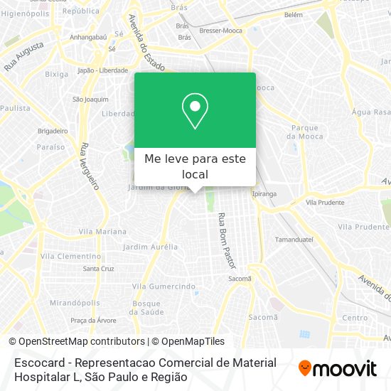 Escocard - Representacao Comercial de Material Hospitalar L mapa