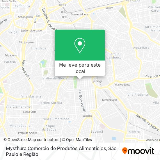 Mysthura Comercio de Produtos Alimenticios mapa